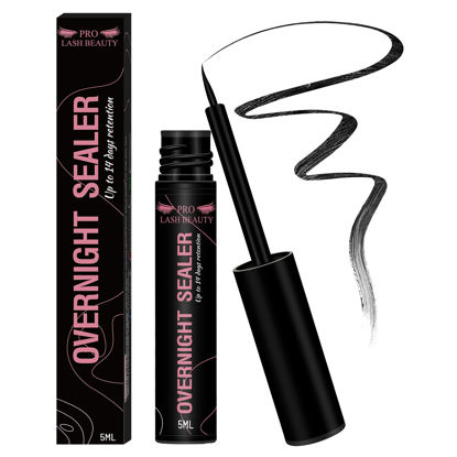 Picture of Lash Clusters Overnighter Sealer for Cluster Lashes DIY Extension Overnight Extend Wear Up to 14 Days Long Lasting Easy Remove 5ml Black