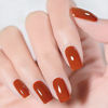 Picture of Vishine Gel Nail Polish 15ml, Dark Orange Pumpkin Color Soak Off UV LED Long-Lasting Nail Gel Polish Nail Art Home DIY Manicure Nail Salon Varnish #927