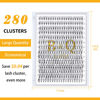 Picture of Lash Clusters 10D-0.10C-9-16MIX B&Q LASH Individual Lashes 280 Clusters False Eyelash 10D 20D Lash Clusters Extensions Individual Lashes Cluster DIY Eyelash Extensions at Home (10D-C-0.10,9-16MIX)