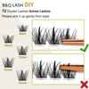 Picture of Lash Clusters D Curl 18mm DIY Lash Extensions 72 Clusters Lashes C D Curl B&Q LASH Wispy Volume Lashes Eyelash Clusters Extensions Individual Lashes Cluster DIY at Home (B31,D-18mm)