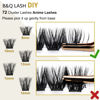 Picture of Lash Clusters D Curl 18mm DIY Lash Extensions 72 Clusters Lashes C D Curl B&Q LASH Wispy Volume Lashes Eyelash Clusters Extensions Individual Lashes Cluster DIY at Home (B06,D-18mm)