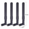 Picture of Bingfu Dual Band WiFi 2.4GHz 5GHz 5.8GHz 8dBi RP-SMA Male Antenna 20cm 8 inch RG178 U.FL IPX IPEX to RP-SMA Female Cable 4-Pack for WiFi Router Wireless Mini PCI Express PCIE Network Card Adapter