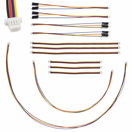 Picture of I2C Qwiic Cable Kit Stemma QT Wire for SparkFun Development Boards Sensor Board Breakout Breadboard 4 Pin Sh1.0 Connector