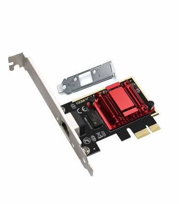 Picture of 2.5GBase-T PCIe Network Adapter RTL8125B 2500/1000/100Mbps PCI Express Gigabit Ethernet Card RJ45 LAN Controller Support PXE for Windows/Linux/MAC with Low Profile