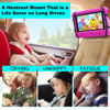 Picture of Car Tablet Holder,Car Headrest Mount Holder for Car Back Seat with Silicone Holding Net and Anti-Slip Strap,Angle-Adjustable Fits All 7-12.9" Tablets