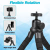 Picture of UBeesize Phone Tripod, Portable and Flexible Tripod with Wireless Remote and Clip, Cell Phone Tripod Stand for Video Recording(Black