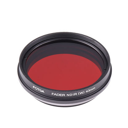 Picture of Foto4easy 43mm Infared Filter,Adjustable 530nm to 750nm Infrared X-Ray IR Filter for DSLR Camera Lens