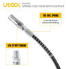 Picture of UTOOL 18 Inch Spring Flex Hose & Normal Coupler Set Grease Gun