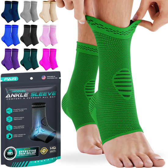 1 Pair Ankle Braces Foot Support Compression Sleeves For Men And Women,  Ankle Stabilizer For Fasciitis, Sprained, Sports Protection