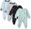 Picture of Gerber Baby Boys' 4 Pack Sleep 'N Play Footie, Bear, 0-3 Months