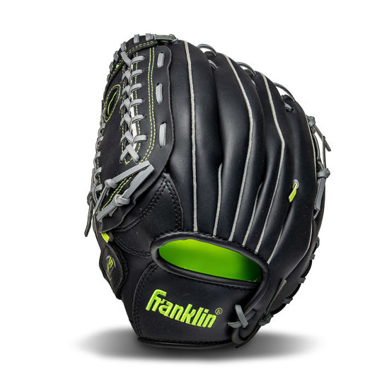 Picture of Franklin Sports Baseball and Softball Glove - Field Master - Baseball and Softball Mitt Black, 12.0"