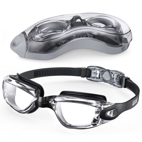 Picture of Aegend Swim Goggles, Swimming Goggles No Leaking Full Protection Adult Men Women Youth