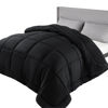 Picture of Bedsure Duvet Insert Full Comforter Black - All Season Quilted Down Alternative Comforter for Full Bed, 300GSM Mashine Washable Microfiber Bedding Comforter with Corner Tabs