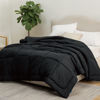 Picture of Bedsure Duvet Insert Full Comforter Black - All Season Quilted Down Alternative Comforter for Full Bed, 300GSM Mashine Washable Microfiber Bedding Comforter with Corner Tabs