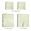 Picture of King Size Sheet Set - Breathable & Cooling - Hotel Luxury Bed Sheets - Extra Soft - Deep Pockets - Easy Fit - 4 Piece Set - Wrinkle Free - Comfy - Light Sage Green- 4 PC