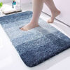 Picture of OLANLY Luxury Bathroom Rug Mat, Extra Soft and Absorbent Microfiber Bath Rugs, Non-Slip Plush Shaggy Bath Carpet, Machine Wash Dry, Bath Mats for Bathroom Floor, Tub and Shower, 30x20, Navy Blue