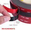 Picture of Bullshark Bond Black 3M Heavy Duty 0.5 Inch Double Sided Tape Mounting Tape Waterproof Foam Tape VHB 5952, 15 Feet Length, Multipurpose for Car, LED Strip Lights, Office, Home Decor, Office Décor