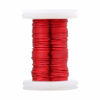 Picture of BNTECHGO 24 AWG Magnet Wire - Enameled Copper Wire - Enameled Magnet Winding Wire - 2 oz - 0.0197" Diameter 1 Spool Coil Red Temperature Rating 155℃ Widely Used for Transformers Inductors