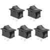 Picture of 5Pcs On/Off Boat Rocker Switch 5Pcs 2 Pin Position Snap 12V 110V 250V QTEATAK