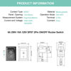 Picture of 5Pcs On/Off Boat Rocker Switch 5Pcs 2 Pin Position Snap 12V 110V 250V QTEATAK