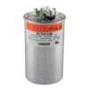 Picture of HUAREW 55+5 uF ±6% 55/5 MFD 370/440 VAC CBB65 Dual Run Start Round Capacitor for Condenser Straight Cool or Heat Pump Air Conditioner or AC Motor and Fan Starting