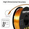 Picture of GIANTARM 3D Printer Filament, Silk Gold Pla Filament, 1Kg(2.2lbs) Spool, 1.75mm Dimension Accuracy +/- 0.03mm, 3D Printing Filament