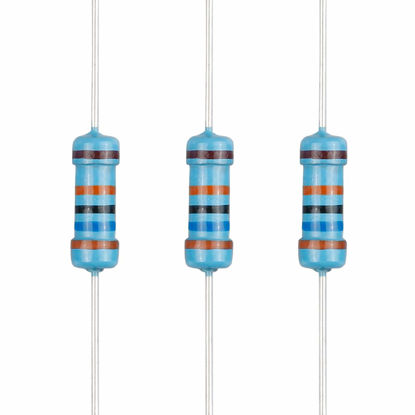 Picture of EDGELEC 100pcs 360K ohm Resistor 1/2w (0.5Watt) ±1% Tolerance Metal Film Fixed Resistor, Multiple Values of Resistance Optional