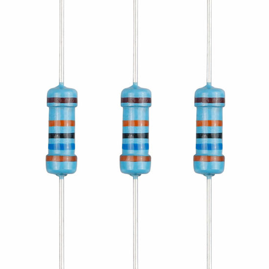 Picture of EDGELEC 100pcs 360K ohm Resistor 1/2w (0.5Watt) ±1% Tolerance Metal Film Fixed Resistor, Multiple Values of Resistance Optional