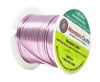 Picture of Mandala Crafts Anodized Aluminum Wire for Sculpting, Armature, Jewelry Making, Gem Metal Wrap, Garden, Colored and Soft, 1 Roll(14 Gauge, Pink)