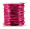 Picture of Mandala Crafts Anodized Aluminum Wire for Sculpting, Armature, Jewelry Making, Gem Metal Wrap, Garden, Colored and Soft, 1 Roll(22 Gauge, Hot Pink)