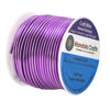 Picture of Mandala Crafts Anodized Aluminum Wire for Sculpting, Armature, Jewelry Making, Gem Metal Wrap, Garden, Colored and Soft, 1 Roll(12 Gauge, Violet)