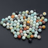 Picture of LPBeads 100PCS 8mm Natural Colorful Amazonite Gemstone Round Loose Beads for Jewelry Making with Crystal Stretch Cord