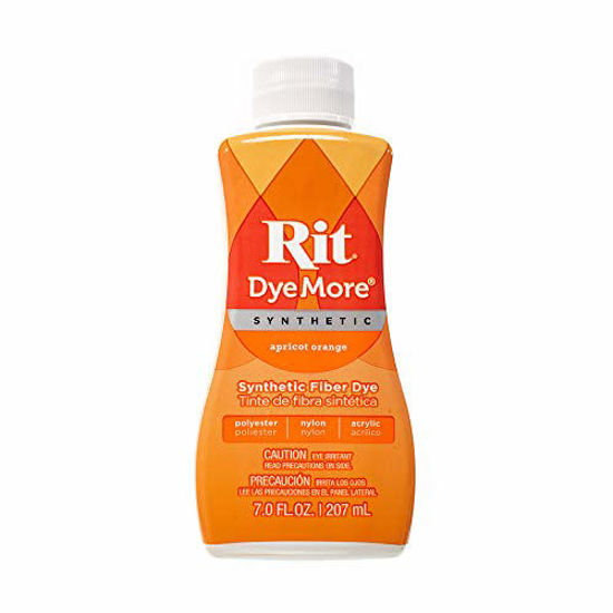 Picture of Synthetic Rit Dye More Liquid Fabric Dye - Wide Selection of Colors - 7 Ounces - Apricot Orange