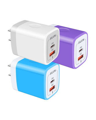 GetUSCart- 3Pack 20W PD USB Charger, Dual-Port USB-C Wall Charger Plug in  Block Station Type c Box Supper Fast Charging Brick for iPhone, Samsung  Galaxy, Google Pixel, Motorola, Oneplus Kindle Cargador Cube