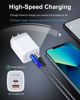 Picture of 20W PD C Type Power Adapter, Dual-Port USB-C Wall Charger Plug in Block Station Type c Box Supper Fast Charging Brick for iPhone, Samsung Galaxy, Google Pixel, Motorola, Oneplus Kindle Cargador Cube