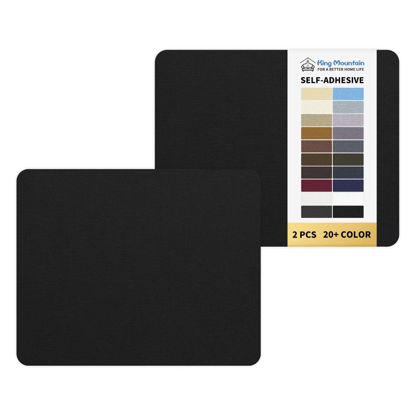 Picture of Canvas Repair Patch 9 x11 Inch 2 Pcs Self-Adhesive Waterproof Fabric Patch for Sofas, Tents, Furniture,Tote Bags, Car Seats.(Black)