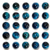 Picture of NCB 200pcs 6mm Aquamarine Tiger's Loose Beads for Jewelry Making, Natural Semi Precious Beads Round Smooth Gemstones Spacer Beads Charms for Necklaces Bracelets (Aquamarine Tiger's Eye, 6mm 200Beads)