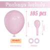 Picture of Voircoloria 105pcs Light Pink Balloons 12inch Pastel Pink Balloons for Boys Girls Birthday Baby Shower Gender Reveal Wedding Decorations