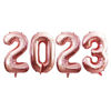 Picture of GOER 2023 Foil Number Balloons for 2023 New Year Eve Festival Party Supplies Graduation Decorations (Rose Gold,32 Inch)