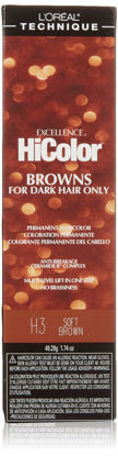 Picture of L'Oreal Paris Excellence HiColor Haircolor, Soft Brown, 1.74 Ounce