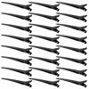 Picture of 24 Packs Duck Bill Clips, Bantoye 3.35 Inches Rustproof Metal Alligator Curl Clips with Holes for Hair Styling, Hair Coloring, Black