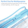 Picture of PACKISM Clear Toiletry Bag, 3 Pack TSA Approved Toiletry Bag Quart Size Bag, Travel Makeup Cosmetic Bag for Women Men, Carry on Airport Airline Compliant Bag, Light Blue