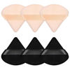 Picture of Pimoys 6 Pieces Powder Puff Face Triangle Makeup Sponge Soft Velour Puffs for Loose Powder Beauty Blender Foundation Sponge Setting Powder Puff Makeup Tool, Stocking Stuffers Gift for Women