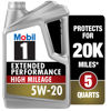 Picture of Mobil 1-123840 Extended Performance High Mileage 5W-20; 5QT, Gray