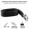 Picture of KONON Trailer Winch Strap 2" x 20' with Safety Snap Hook 10000 lbs for Towing Vehicles, Boats and Jet Ski | Polyester | Longer Warranty