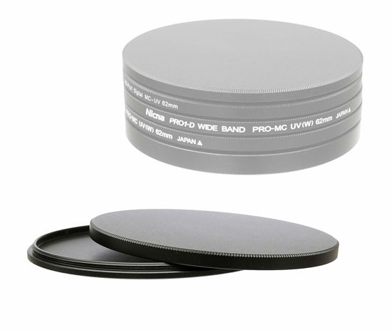 Picture of Fotasy 62mm Metal Filter Stack Caps, Filter Stack 62mm, Aluminum Alloy, Slim Stack fits 62mm UV CPL Fader ND Filter