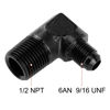 Picture of EVIL ENERGY 6AN to 1/2" NPT Male 90 Degree Fitting Adapter Aluminum