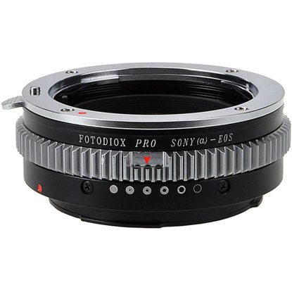 Picture of Fotodiox Pro Lens Mount Adapter Compatible with Sony Alpha A-Mount (and Minolta AF) DSLR Lens to Canon EOS (EF/EF-S) Mount DSLR Camera Body - with Aperture Control and Gen10 Focus Confirmation Chip