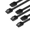 Picture of BENFEI SATA Cable III, 3 Pack SATA Cable III 6Gbps Straight HDD SDD Data Cable with Locking Latch 18 Inch Compatible for SATA HDD, SSD, CD Driver, CD Writer - Black