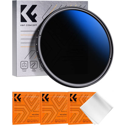 Picture of K&F Concept 72mm Variable ND Lens Filter ND2-ND400 (1-9 Stops) 18 Multi-Layer Coatings Adjustable Neutral Density Ultra Slim Lens Filter for Camera Lens (K-Series)